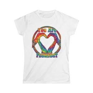 You Are Purrfect Rainbow Heart Tee — Women's Graphic Shirt
