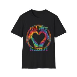 PLUR Unity Collective Tie-Dye Heart T-Shirt