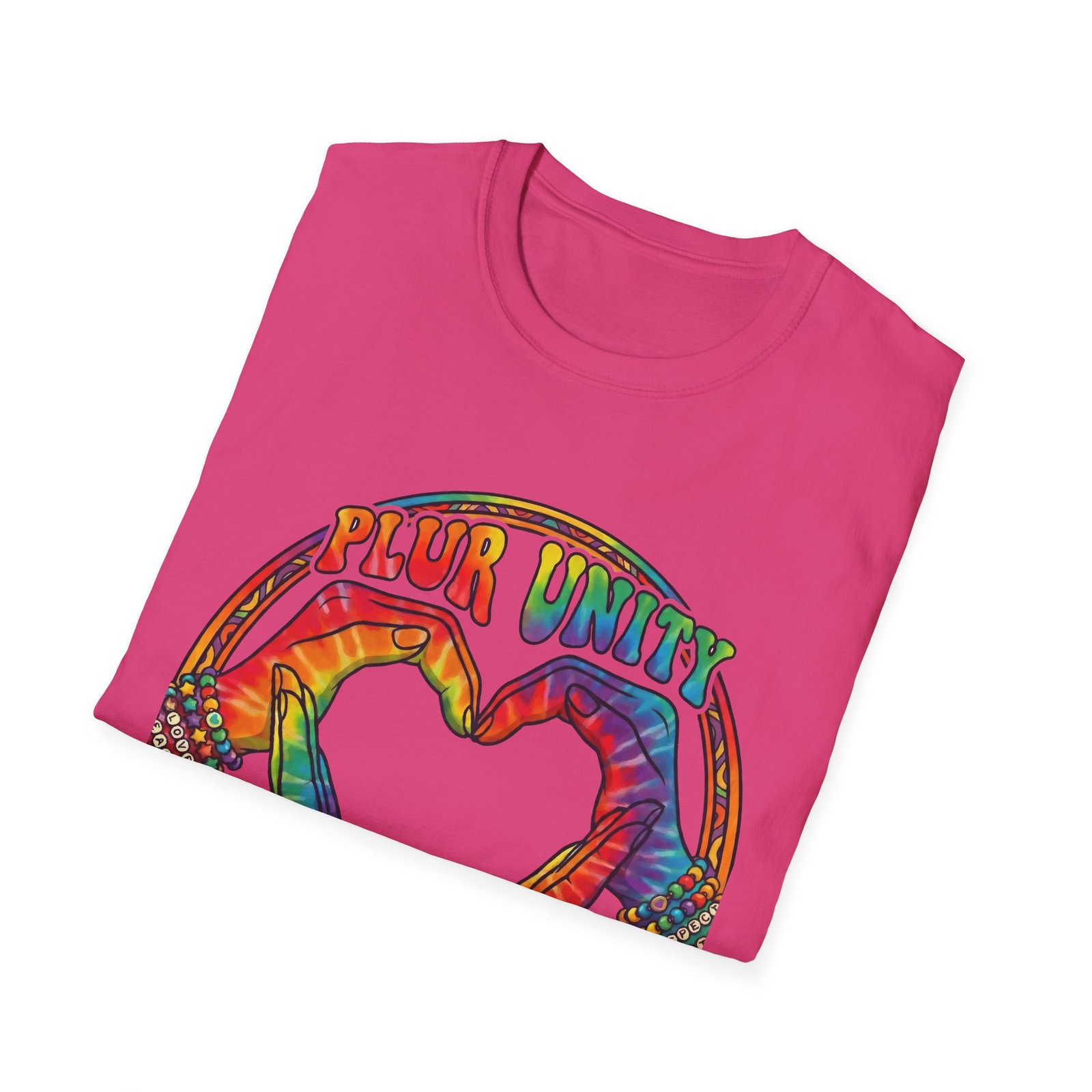 PLUR Unity Collective Tie-Dye Heart T-Shirt - Image 16